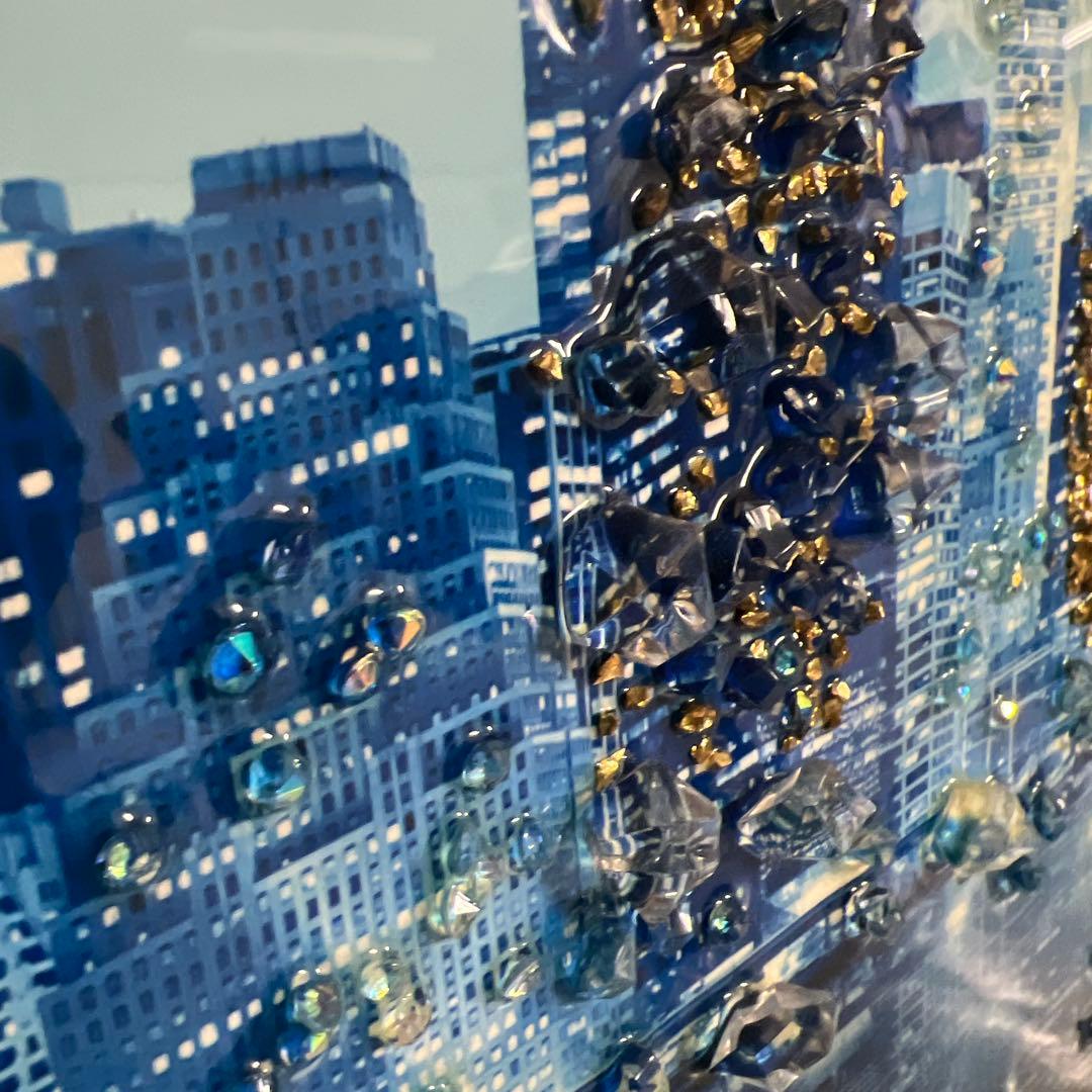 珍品！壁掛け夜景絵画装飾アート