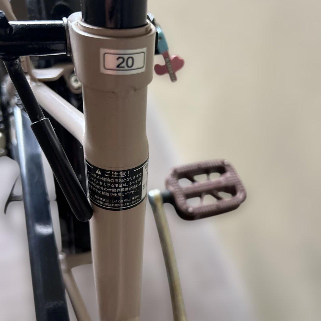 ミキールさま専用　自転車 ベージュ　小径車　アサヒサイクル　ブライトデイ　20イ