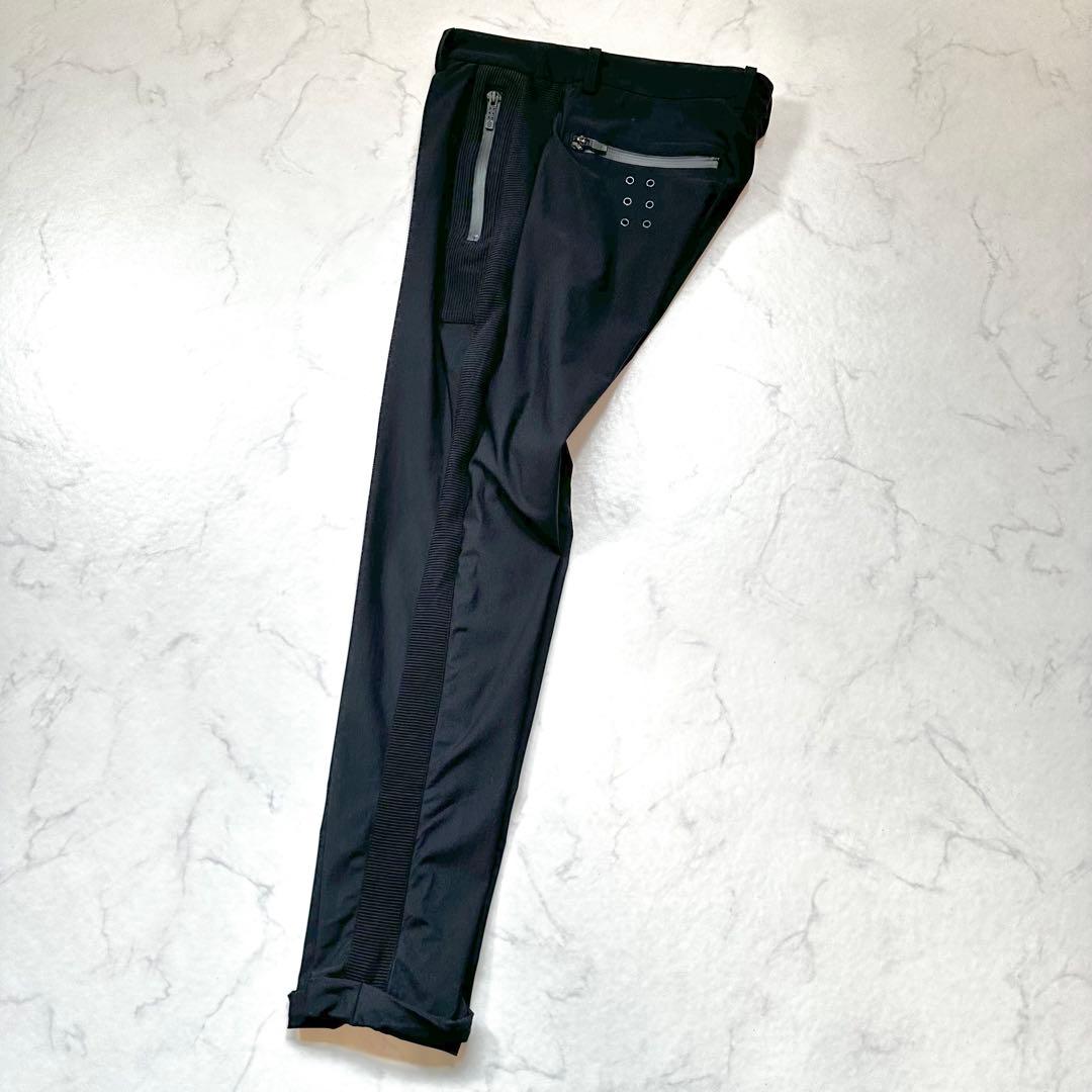 AKM × ラッセルノ Gストレッチパンツ メンズ ゴルフ 止水ジップ 黒 M