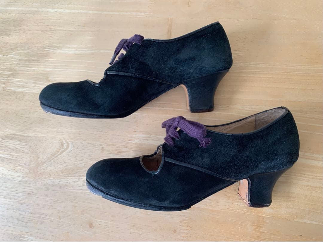 フラメンコシューズ　senovilla セノビージャ 23.5 黒