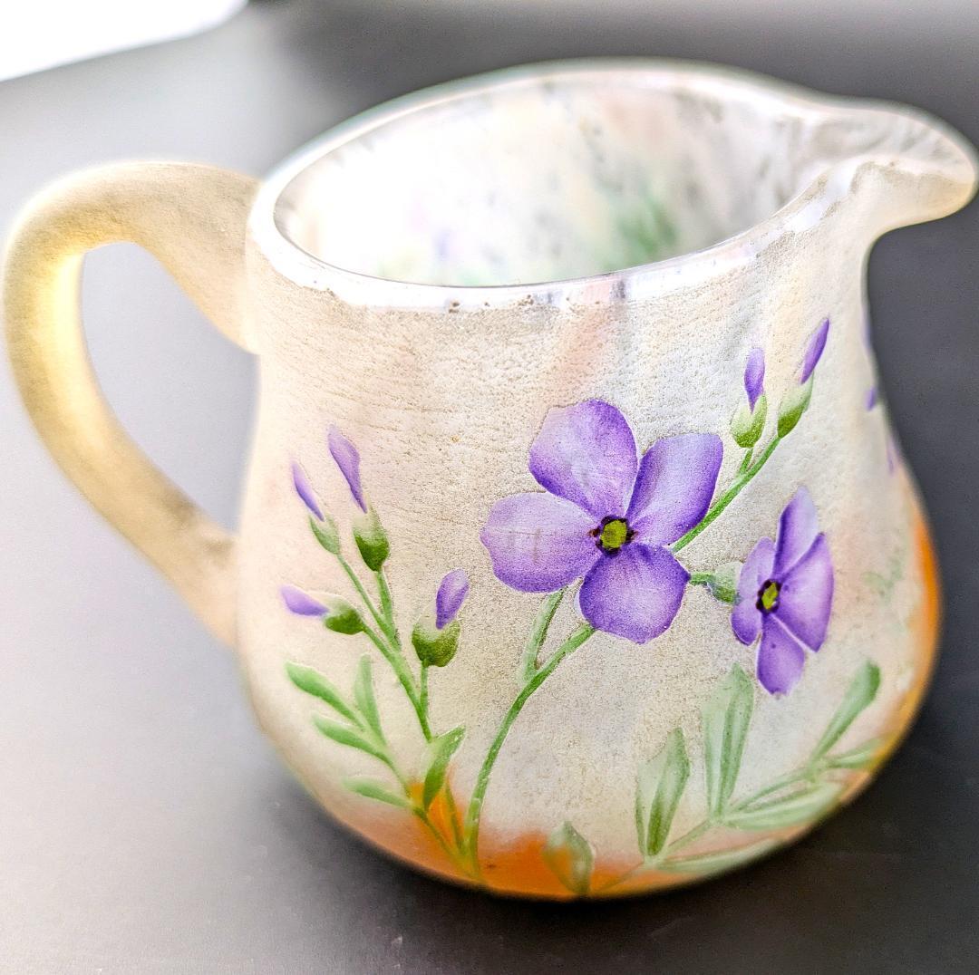 マッチー　ドーム・ナンシー 夜明けの菫の情景 ミニチュア水差 超絶技巧 ジ