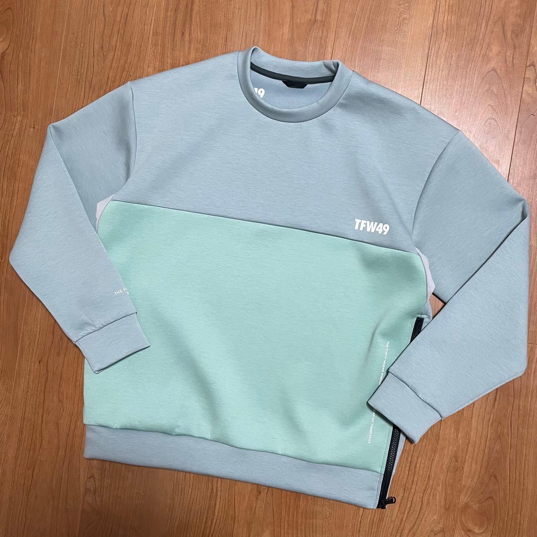 TFW49 プルオーバー スウェット　M グレー　グリーン　ミント