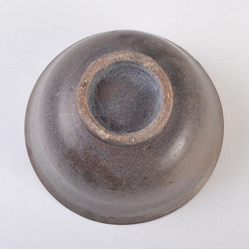 中国　黒釉　茶碗　茶道具　C　R9172