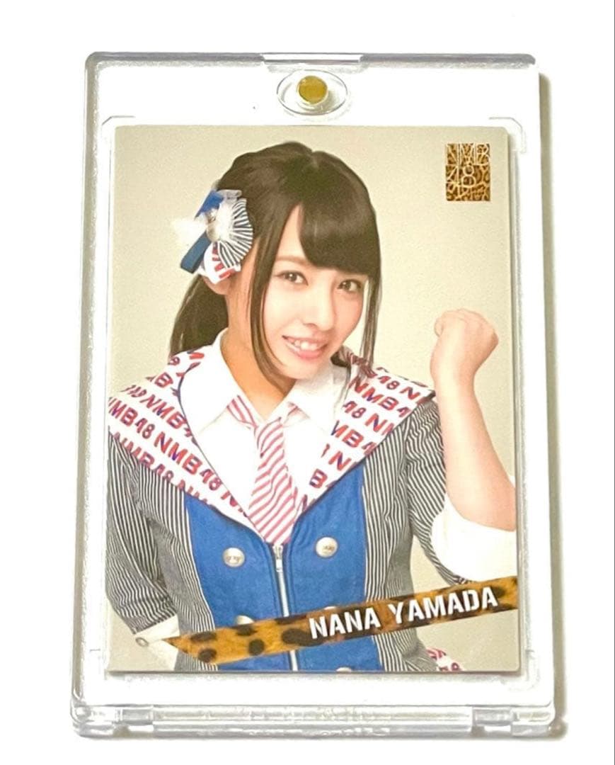 【幻のシリアルNo.1】山田菜々 直筆サインカード ✨元気が出るガッツポーズ ‼️