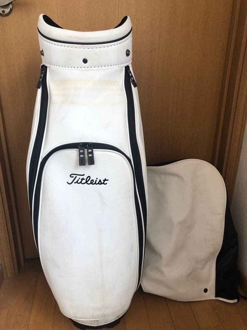 【送料込み】廃盤希少　タイトリスト　ホワイト　キャディバッグ