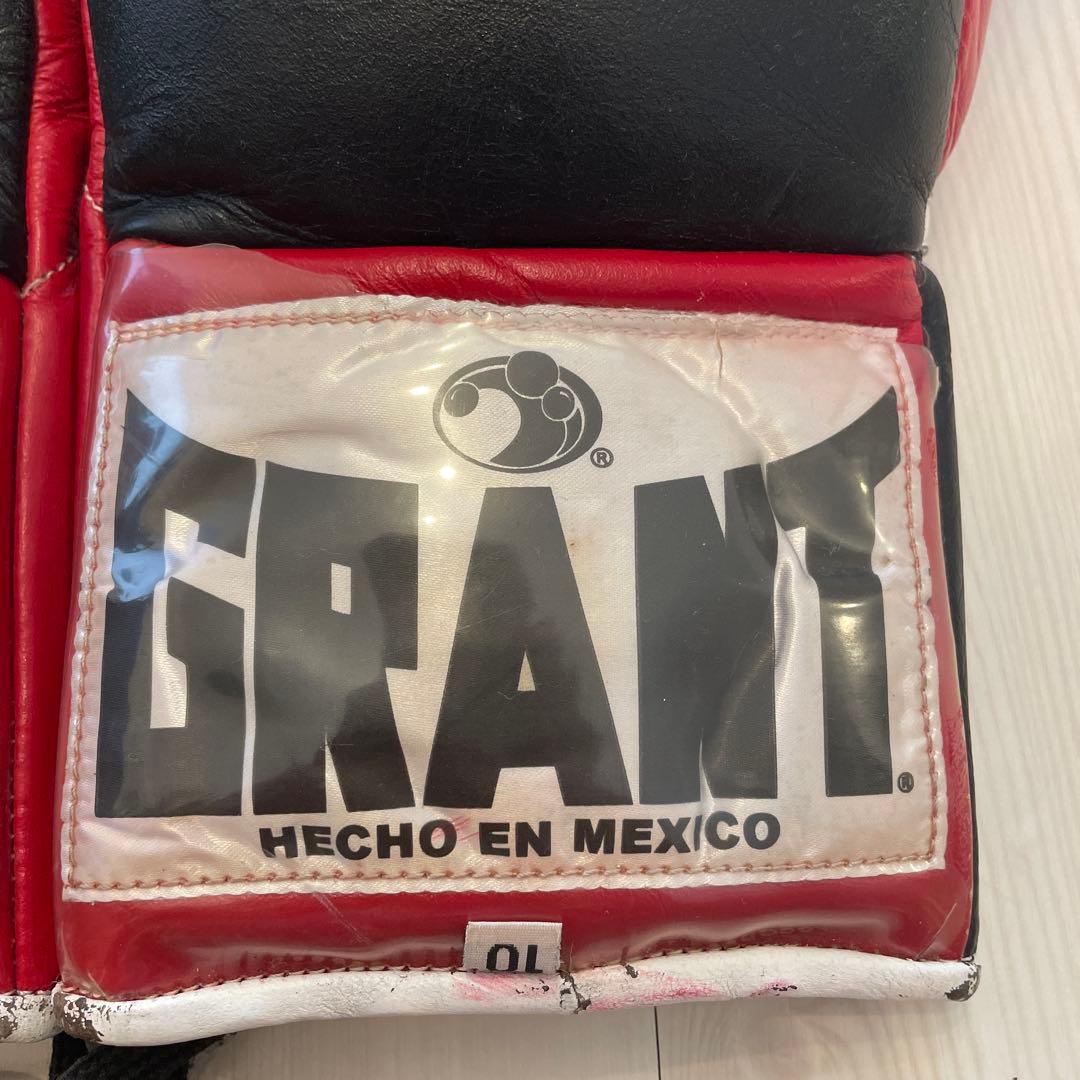 GRANT ボクシンググローブ 黒/赤 10oz