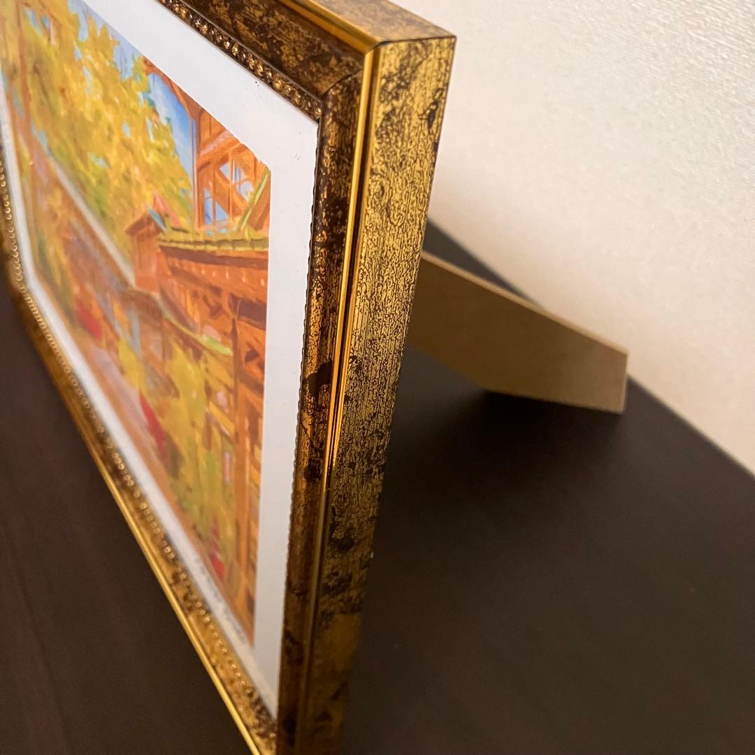 ジブリアート10 千と千尋の神隠しより「積善館」額装品32.7㎝×24.0㎝