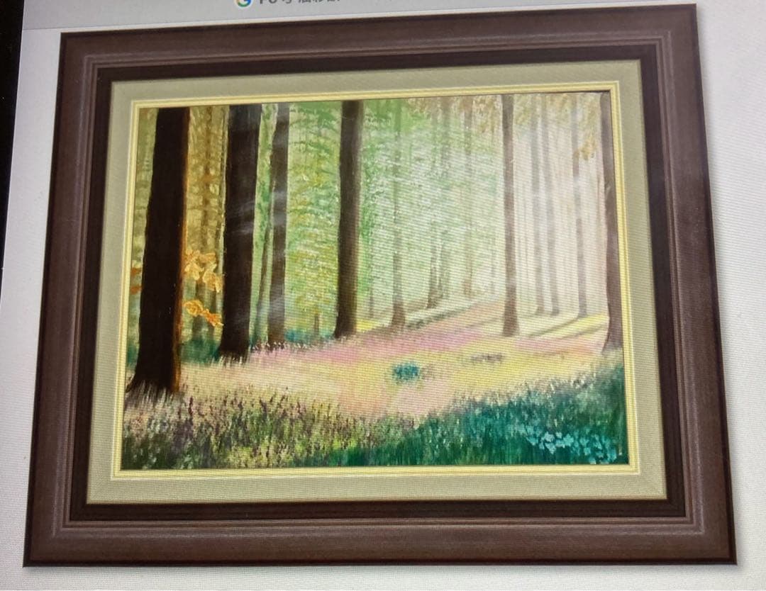 油絵　「　陽　光　] 原画　F6号