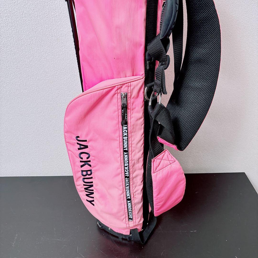 ジャックバニー スタンドキャディバッグ ピンク 軽量 4分割 JackBunny