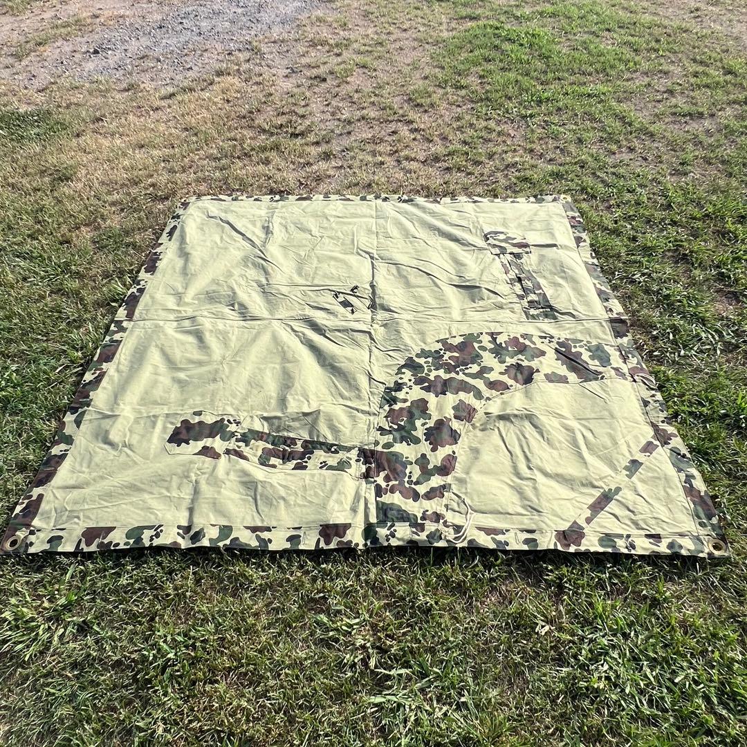 【美品】ルーマニア軍幕　希少アメーバカモ　デッドストック　②