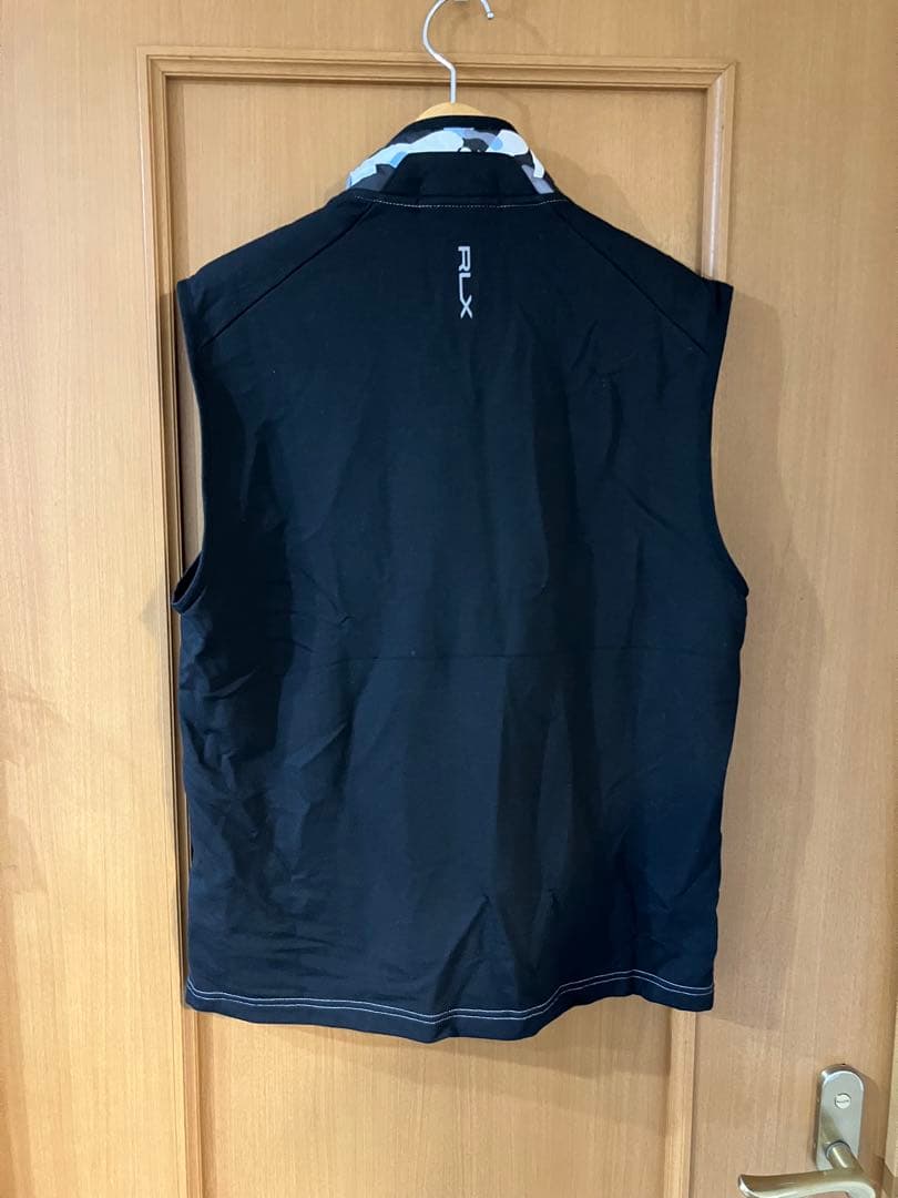 RLX ゴルフ カモ ベスト S M 迷彩 ジップ アップ ラルフローレン