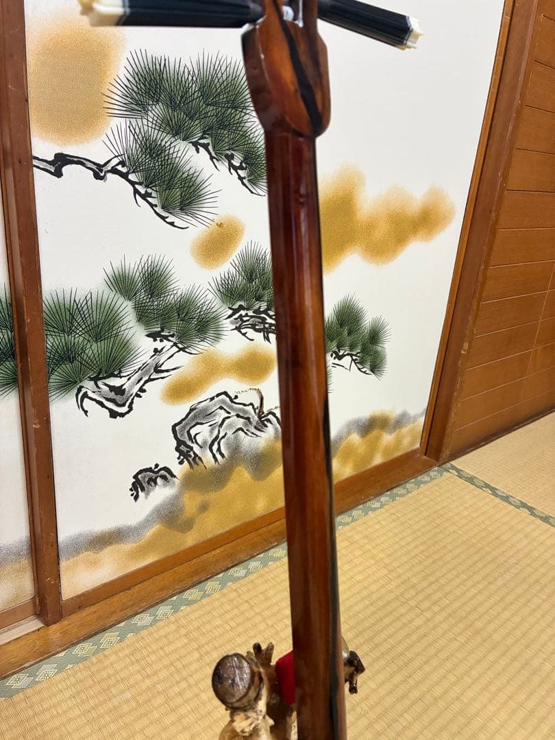 沖縄三線　エーマクルチ　本蛇皮一枚張り！