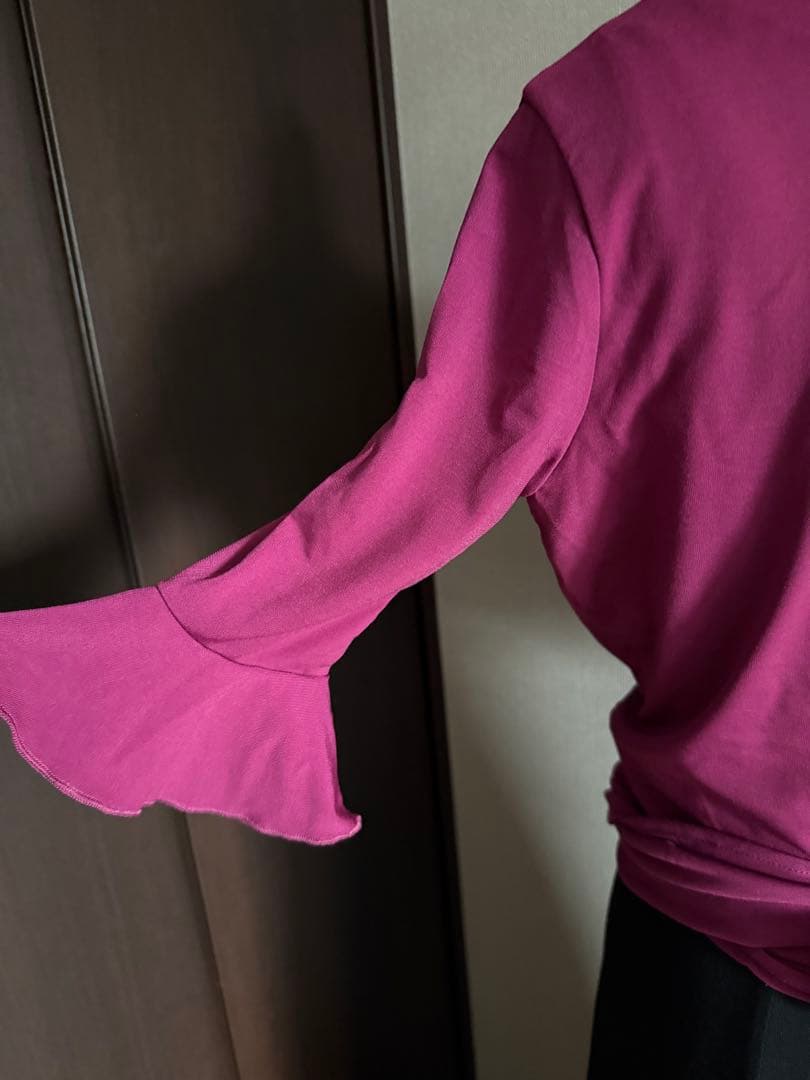 フラメンコ　リバーシブルニットワンピース　黒紫　ボレロセット　アルマフラメンカ