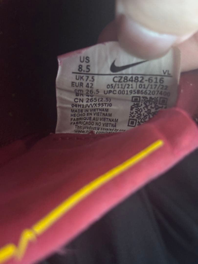 NIKE ナイキティエンポ レジェンド 9 エリート FG Team レッド