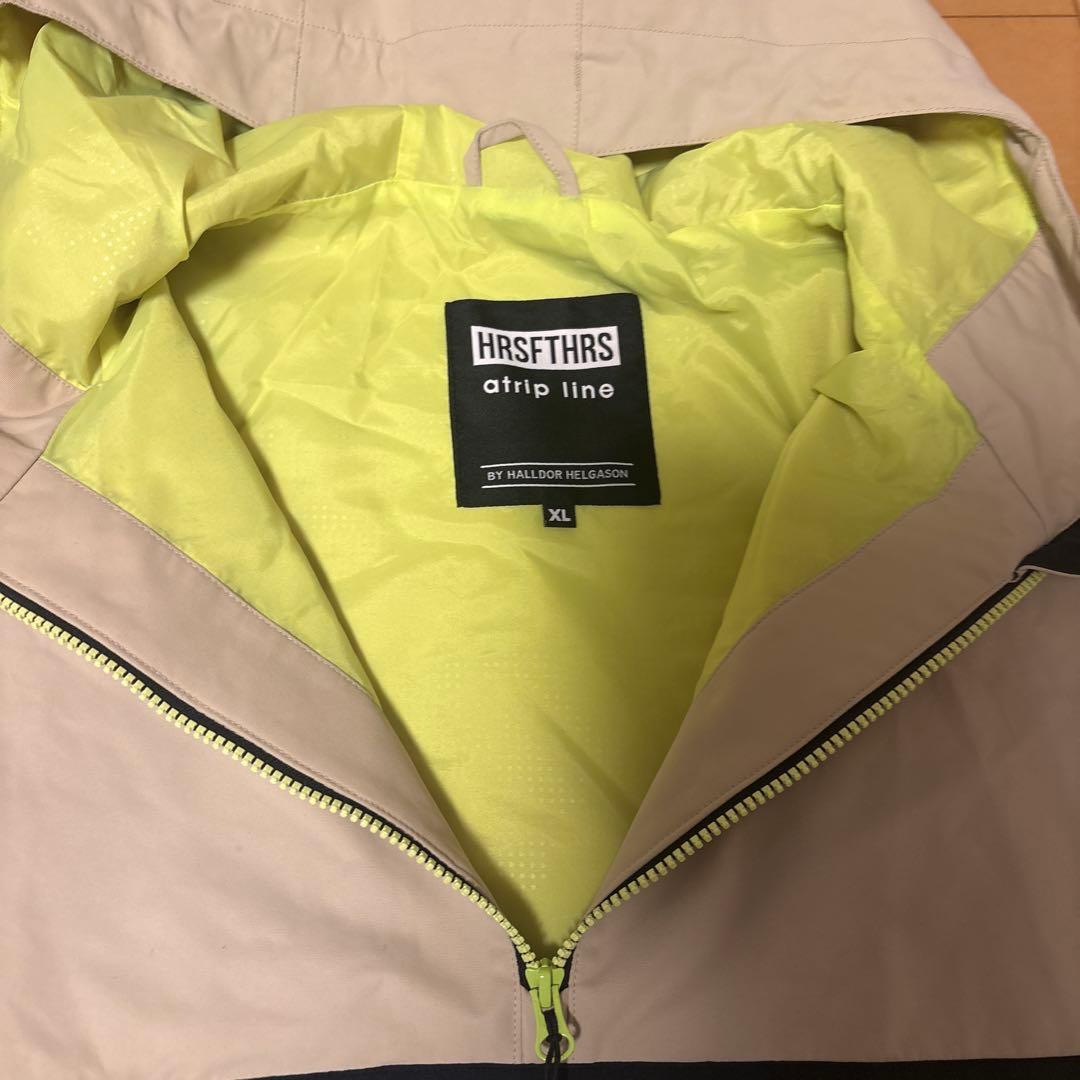HRSFTHRS スノーボードウェア XL ベージュ/イエロ- 上下セット