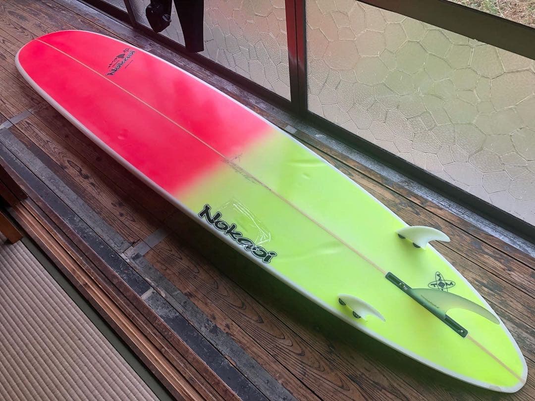 岡山手渡しロングボード　懐かしいパフォーマンス系9ft サーフィン　海遊び