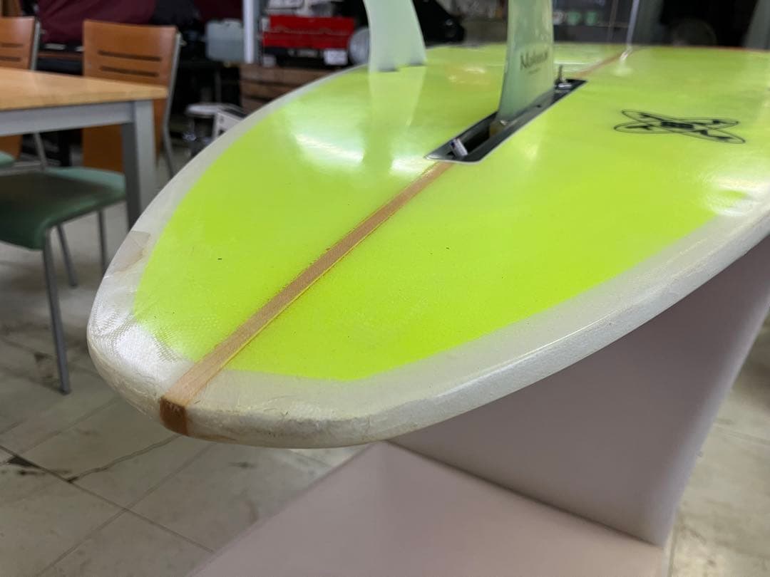 岡山手渡しロングボード　懐かしいパフォーマンス系9ft サーフィン　海遊び