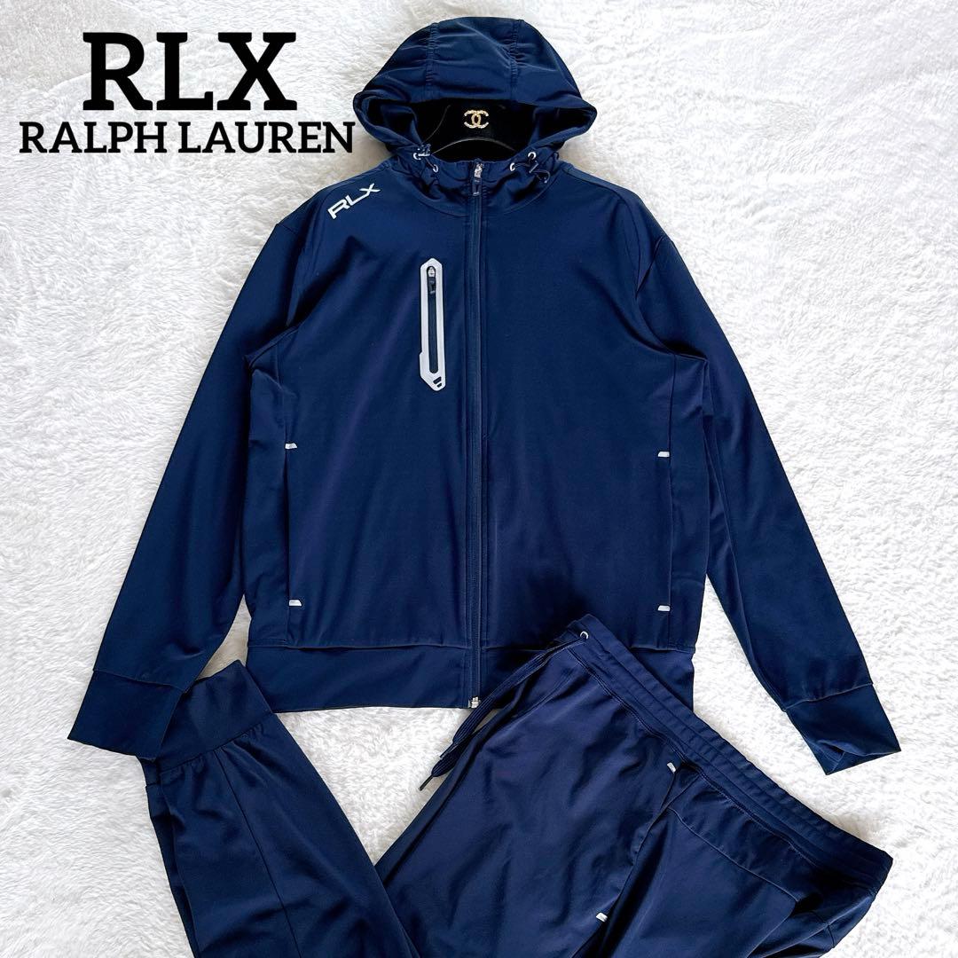 【RLX】セットアップ ジップパーカー パンツ ネイビー系 上M下Sサイズ