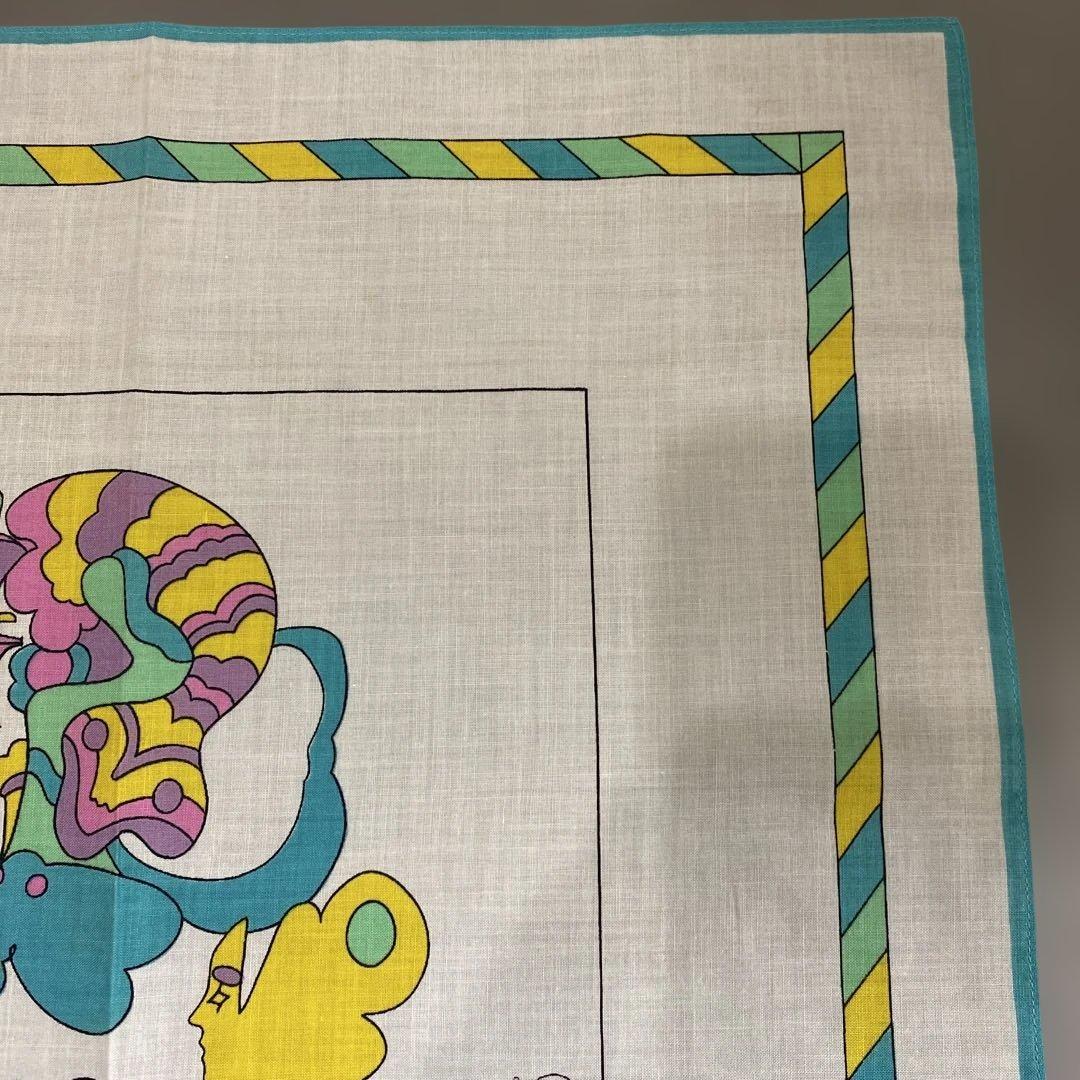 ヴィンテージ ピーター・マックス ビンテージ・ハンカチ 1970年代