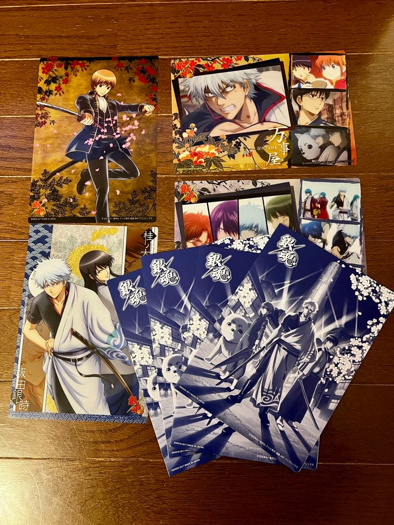 銀魂 まとめ売り クリアプレート クリアカード 未使用 坂田銀時 桂小太郎