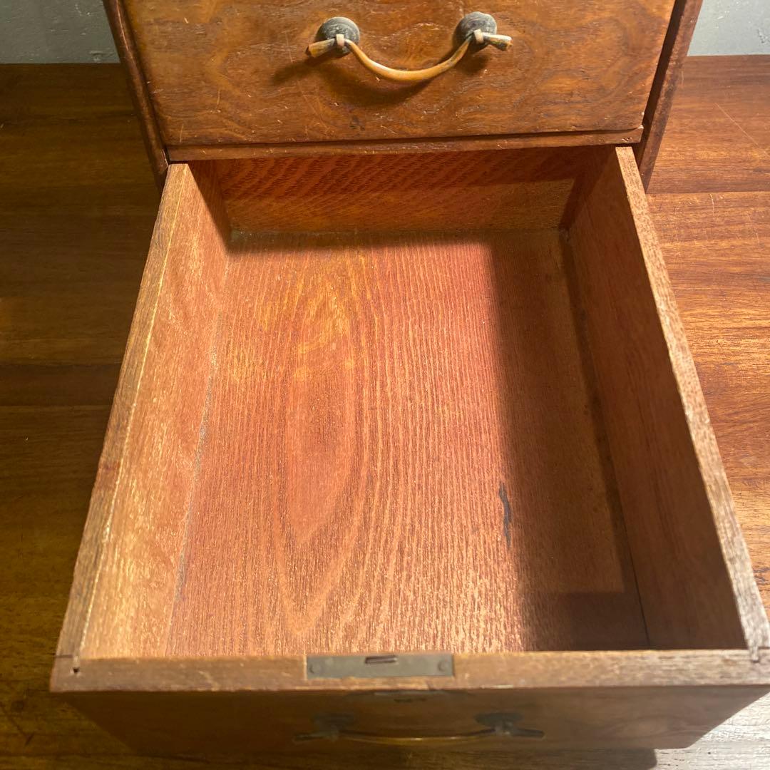 昭和初期 小引き出し 木製 骨董品 古道具 ヴィンテージ インテリア
