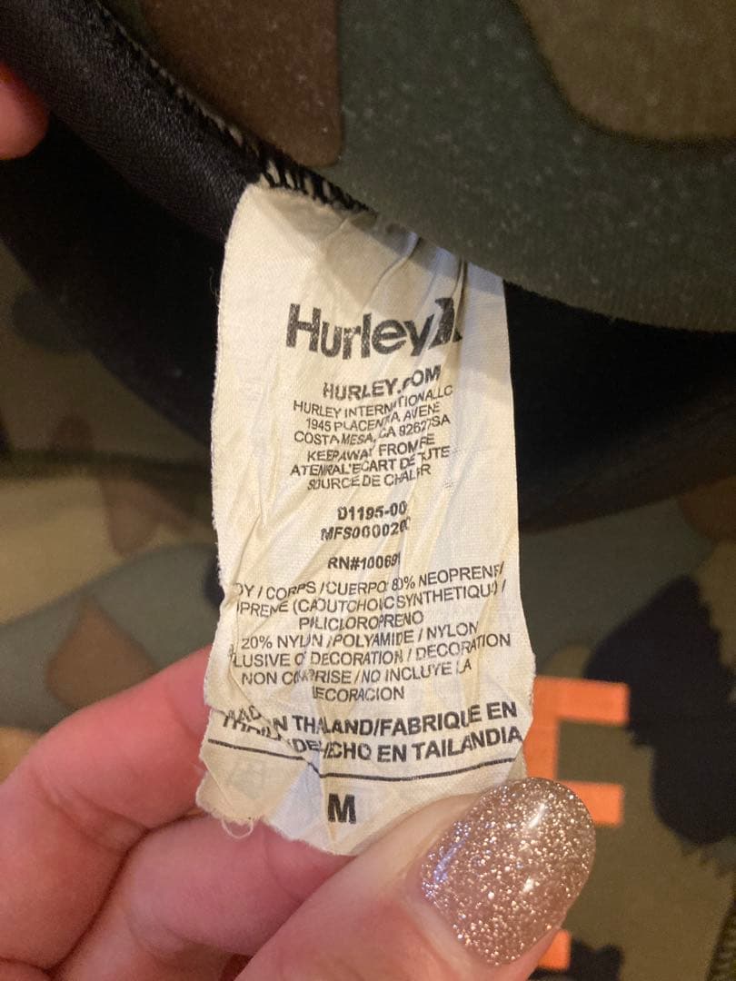 Hurley ハーレー ウェットスーツ メンズ M ジャージ フルスーツ