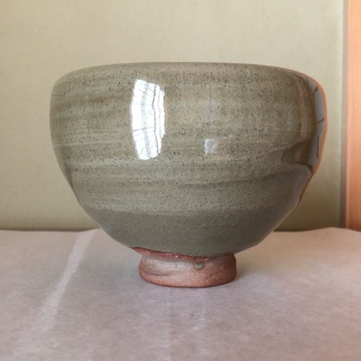虫明焼　黒井千左作　茶碗