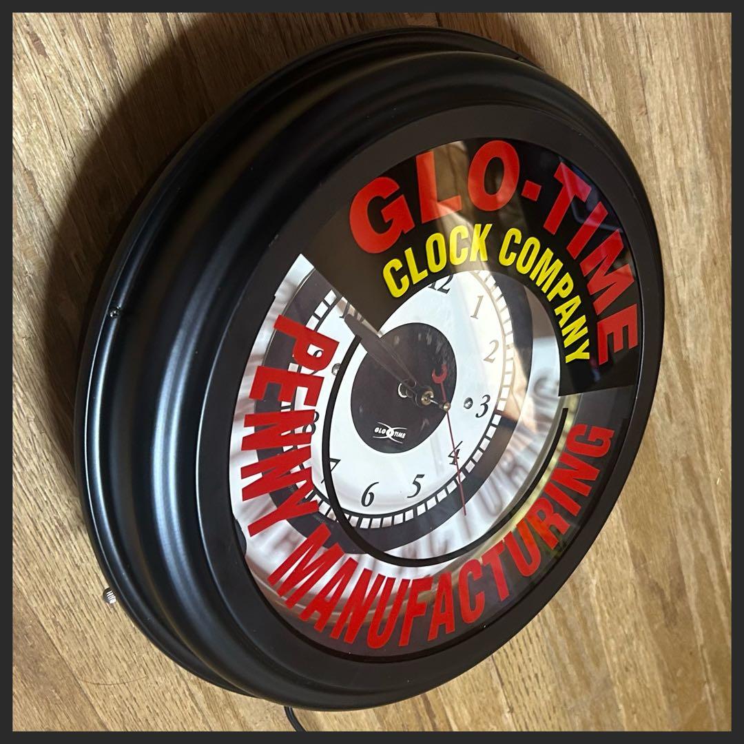 ネオン管　掛け時計　ネオンクロック　新品・未使用品