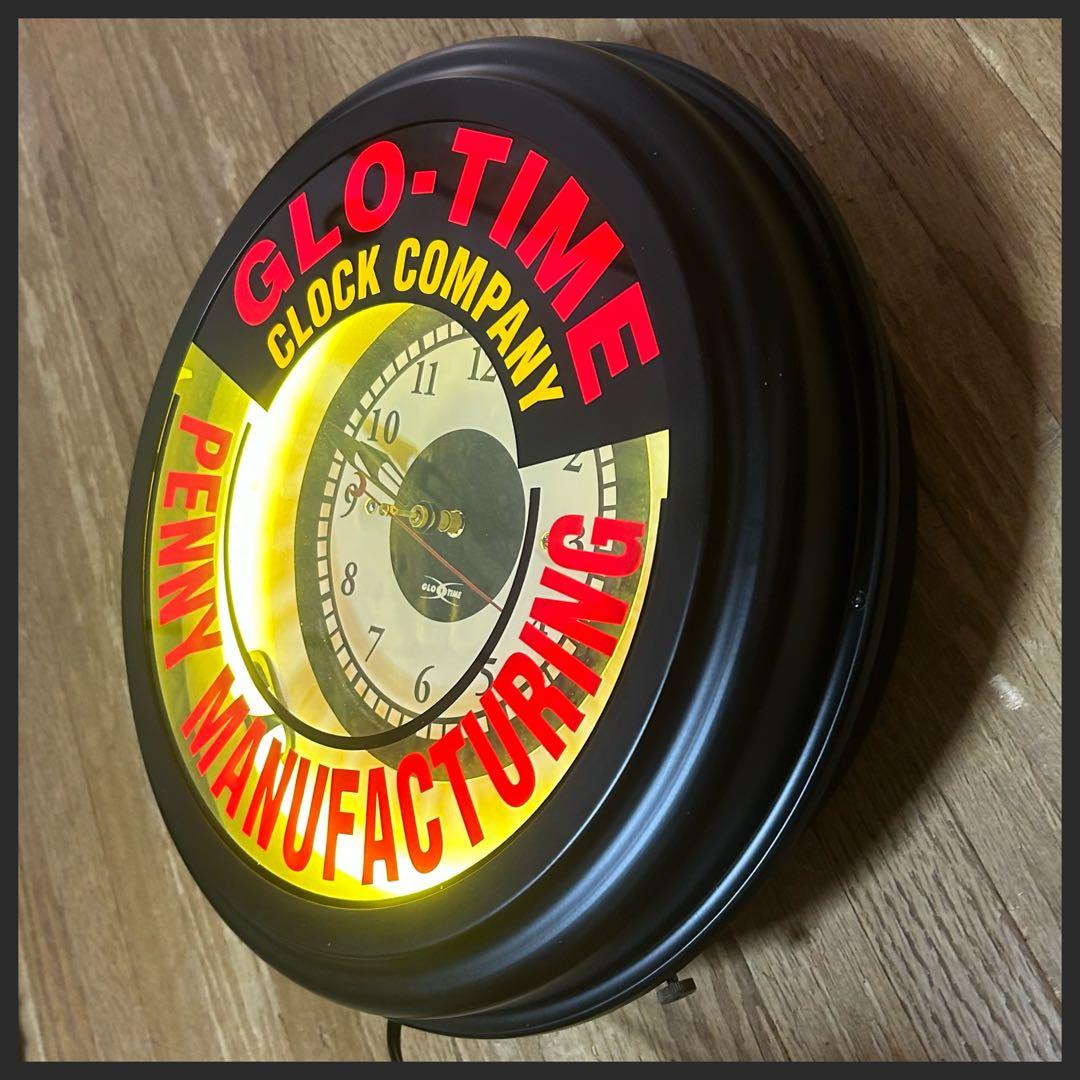 ネオン管　掛け時計　ネオンクロック　新品・未使用品