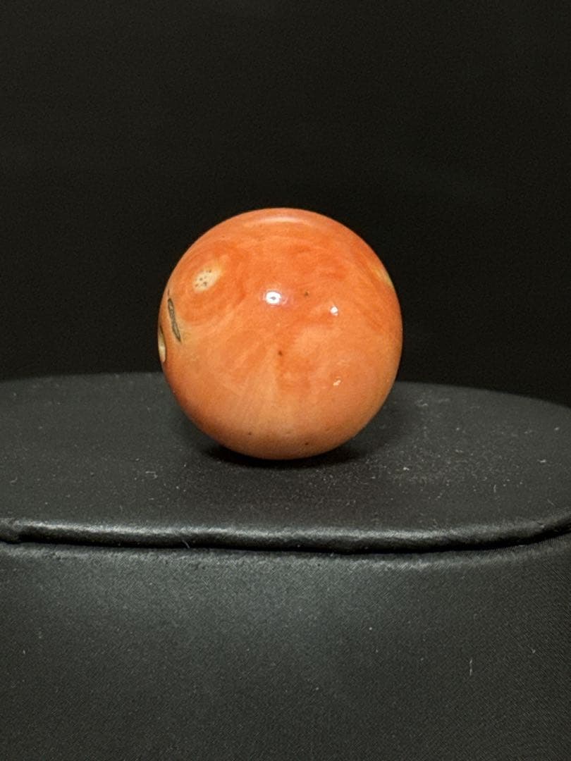 特大 本珊瑚 玉 緒締玉 髪飾