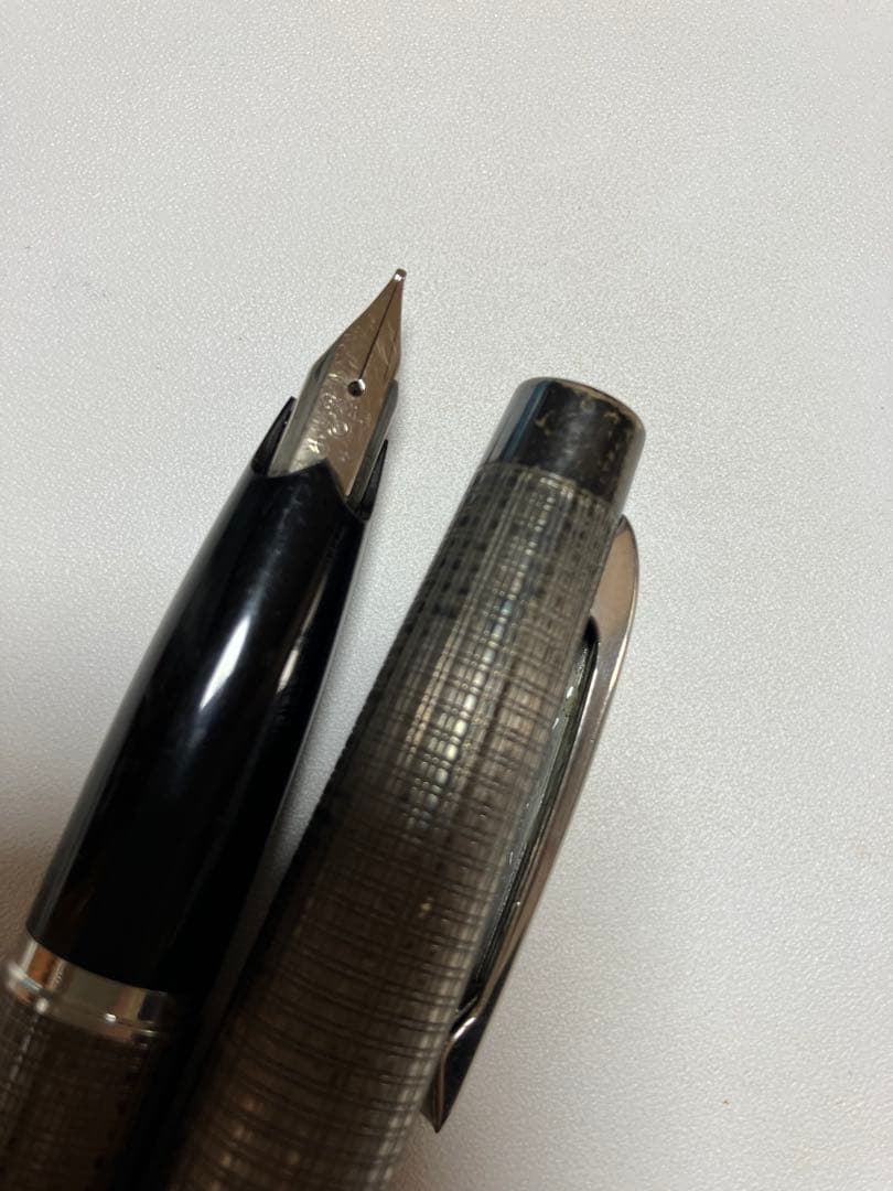 PARKER 75 シズレ系 スターリングシルバー 太字 日本仕様 万年筆