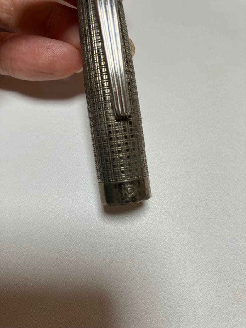 PARKER 75 シズレ系 スターリングシルバー 太字 日本仕様 万年筆