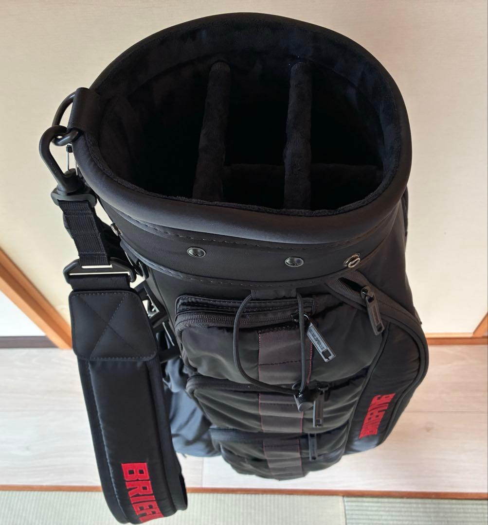 【美品】最終値下BRIEFING CR-6 ★黒★ゴルフキャディバッグ