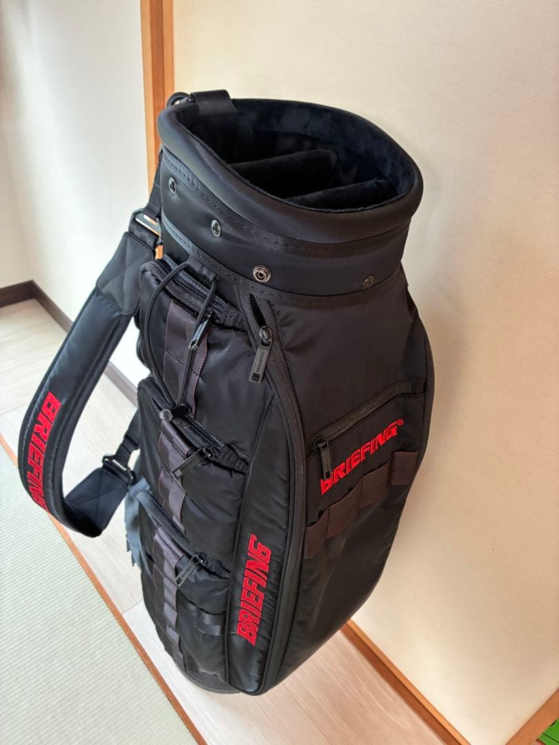 【美品】最終値下BRIEFING CR-6 ★黒★ゴルフキャディバッグ