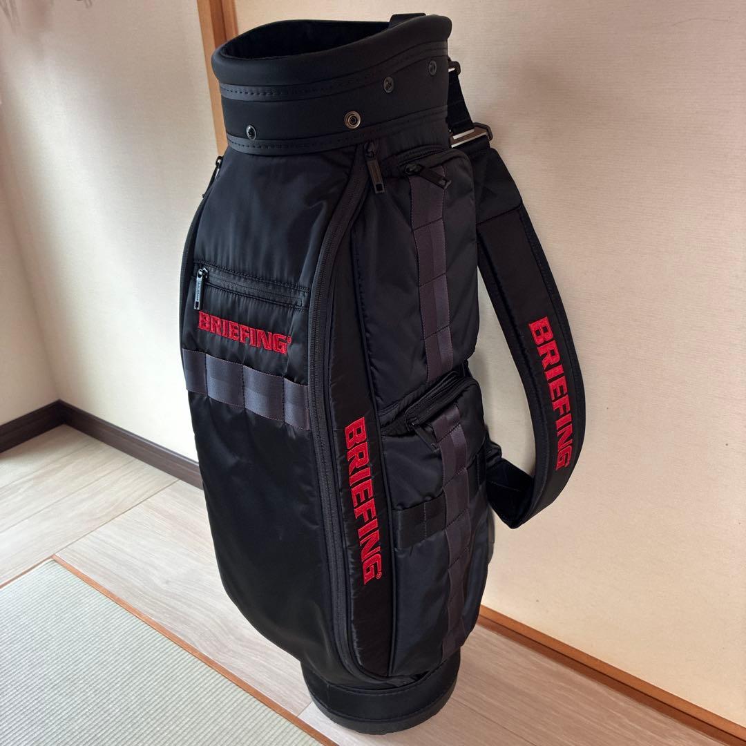 【美品】最終値下BRIEFING CR-6 ★黒★ゴルフキャディバッグ