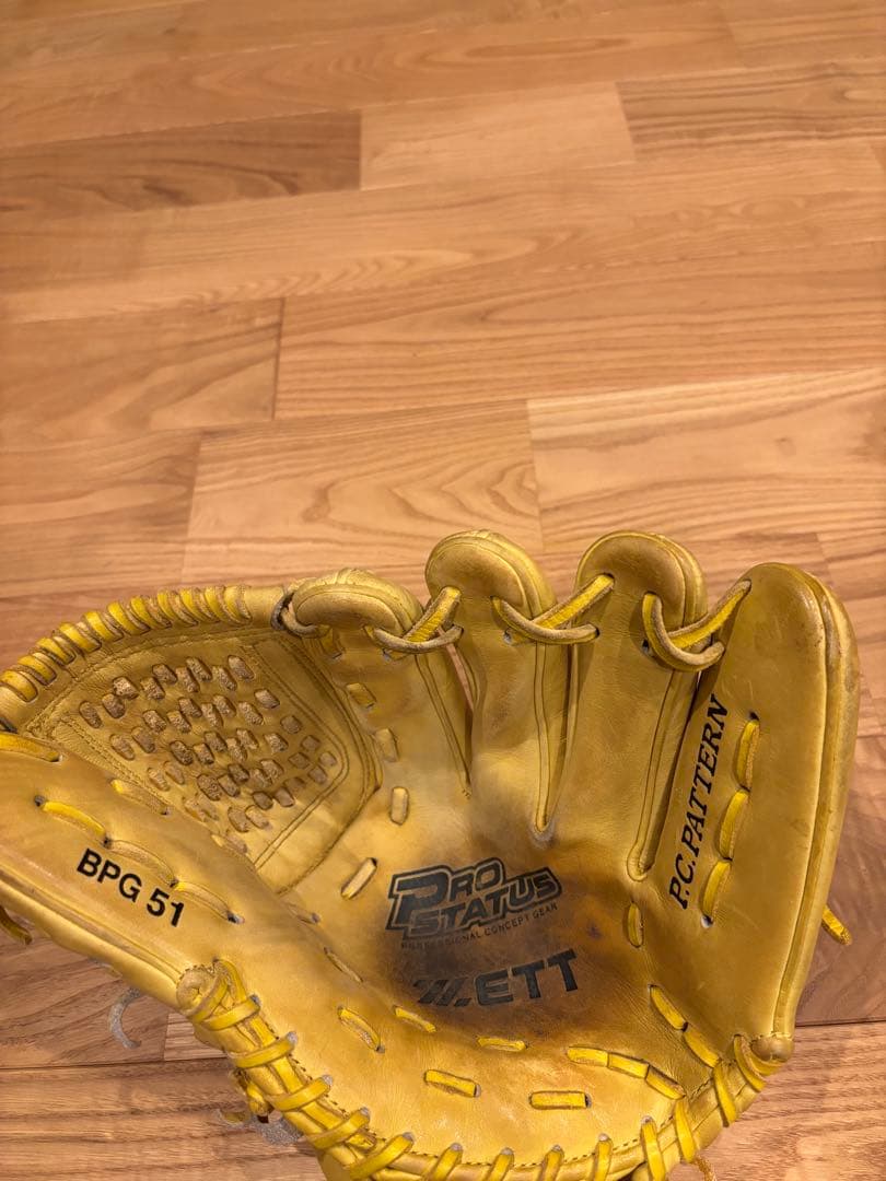 ZETT ゼット　プロステイタス　硬式　投手用　イエロー　BPG 51