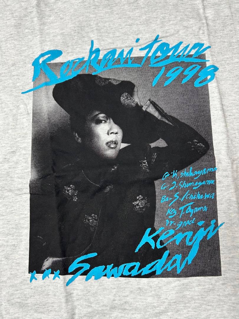 Kenji Sawada 1998 Rock'n'Roll Tシャツ　グレー　M