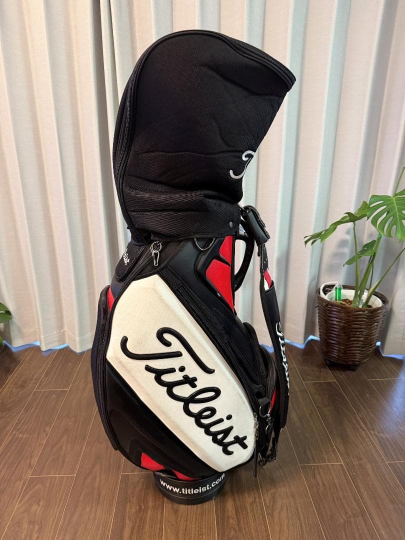 Titleist キャディバッグ 黒赤白