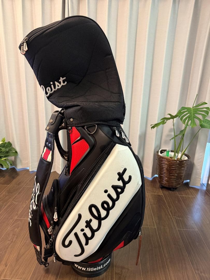 Titleist キャディバッグ 黒赤白