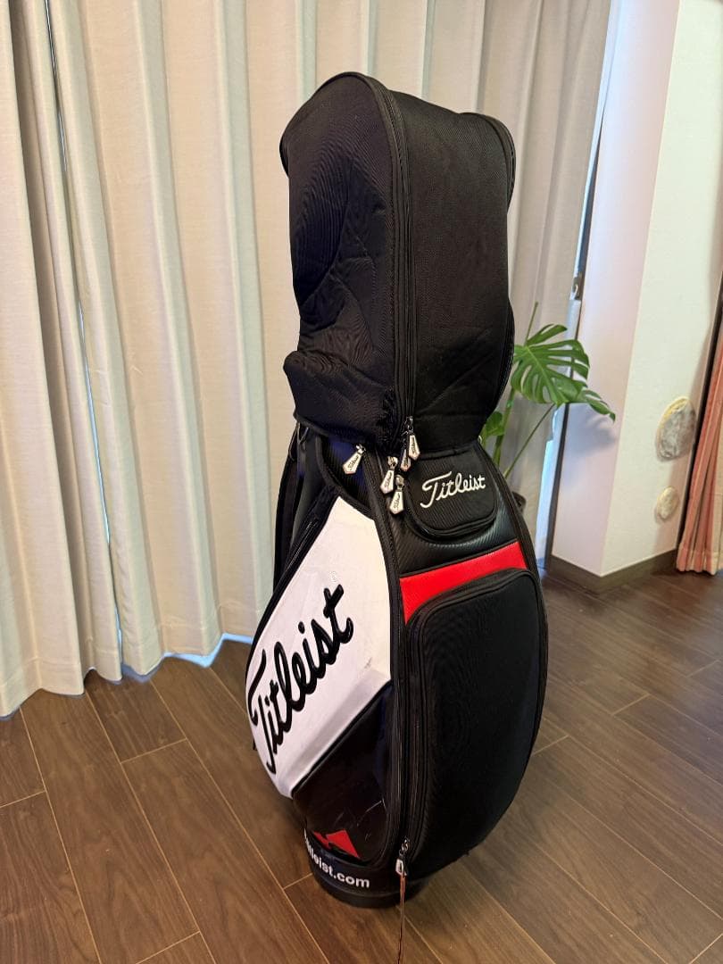 Titleist キャディバッグ 黒赤白