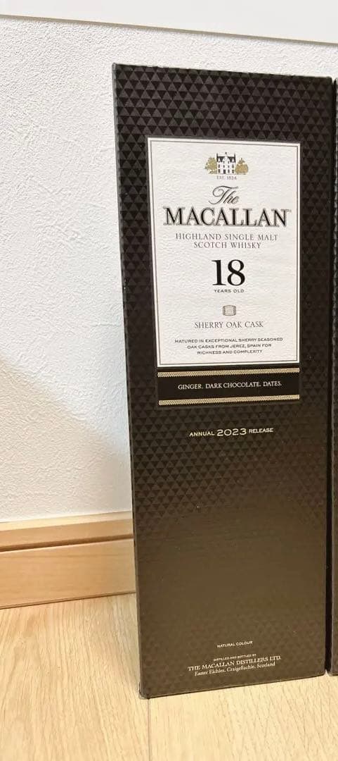 新品未開封　ザ マッカラン 18 年シェリー オーク カスク700㍉2023年