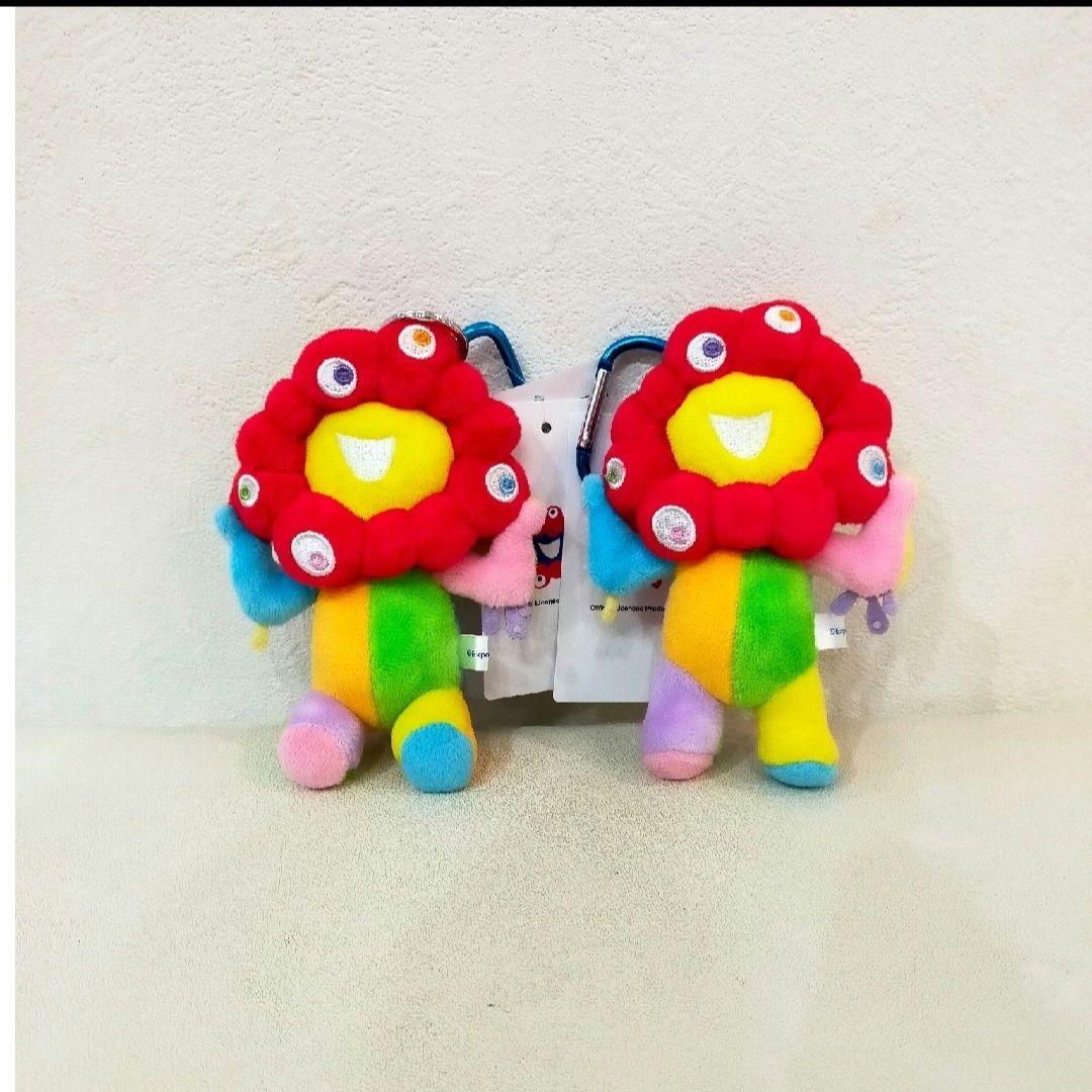 大阪万博 会場限定　ミャクミャク カラビナ付き　マスコット レインボー カラフル