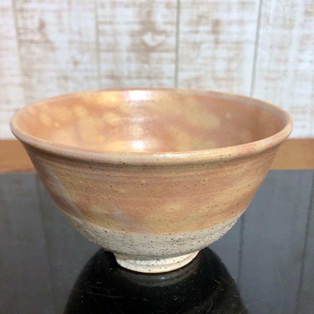 〈未使用〉ピンクマーブル柄がかわいい　茶碗　お砂入茶碗　抹茶碗　茶道具