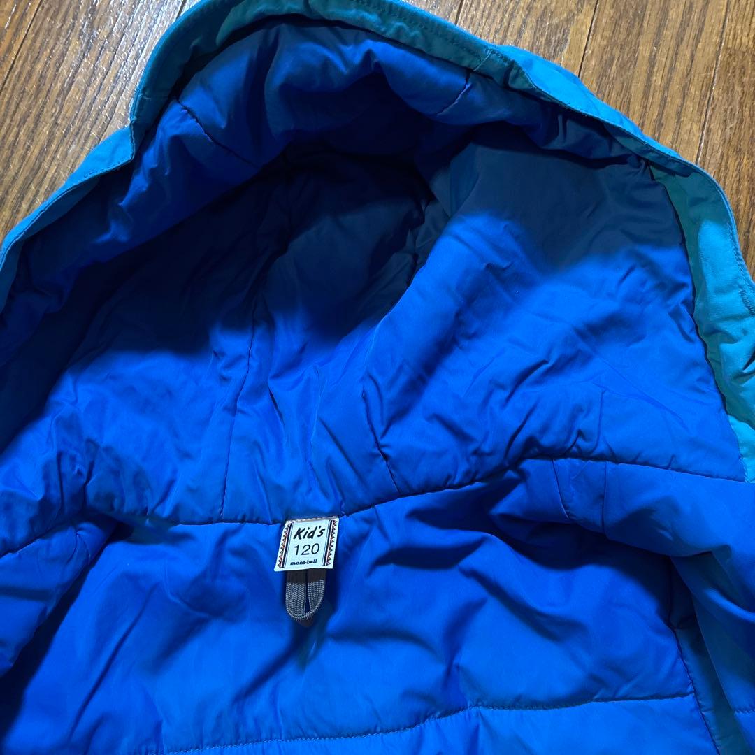 ギッズ　mont bellスキー・スノボー上下ウェア120クリーニング済み