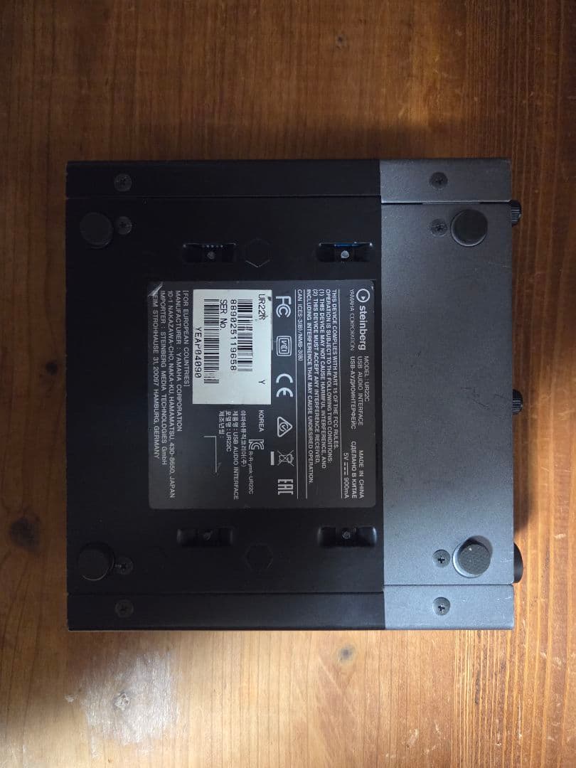 Steinberg UR22C オーディオインターフェイス