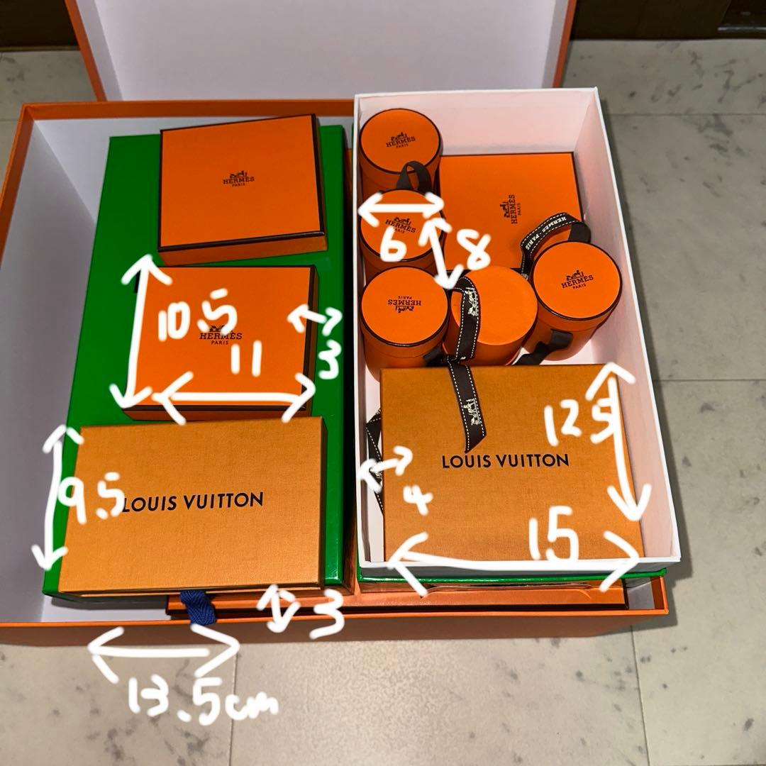 新品 Hermes Vuitton Bottega 大中小ボックス 18個セット