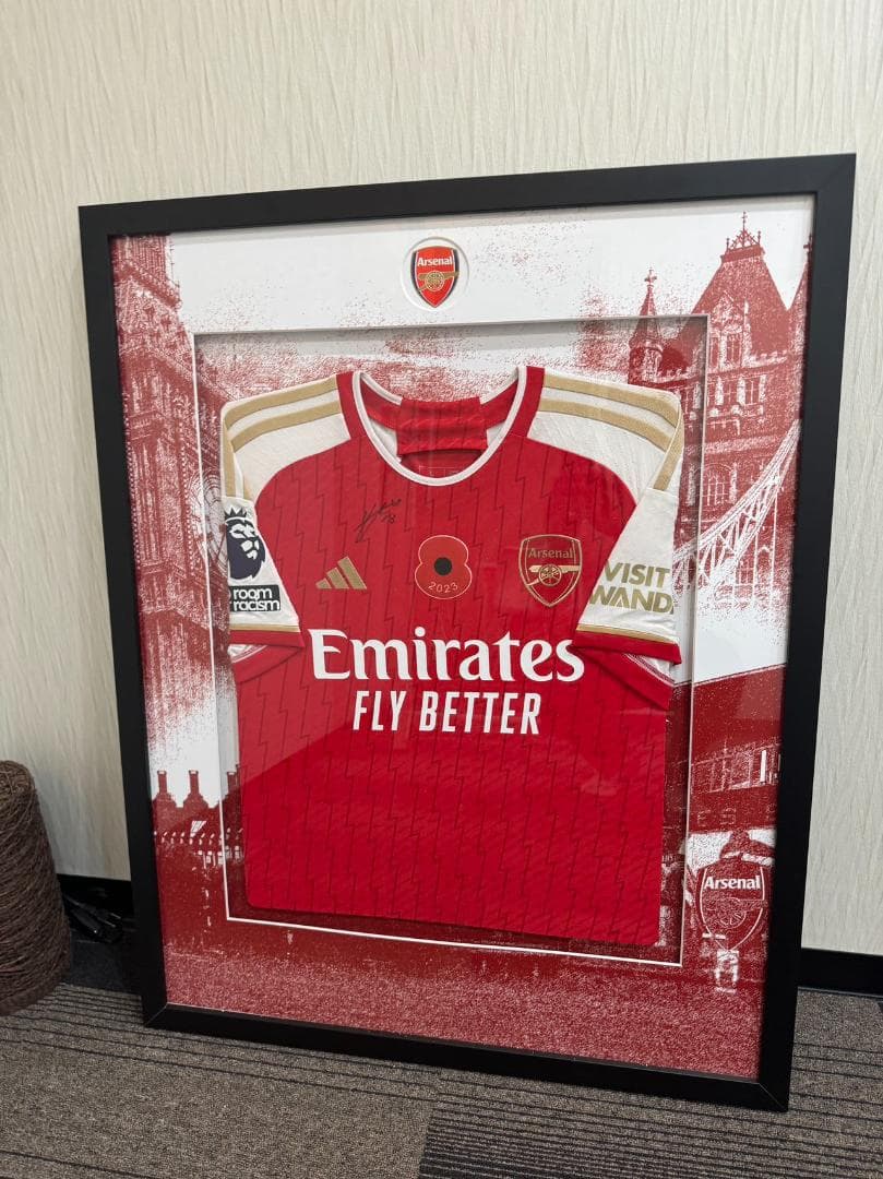 冨安健洋 直筆両面サイン入り 着用済み Arsenal 23/24ユニフォーム