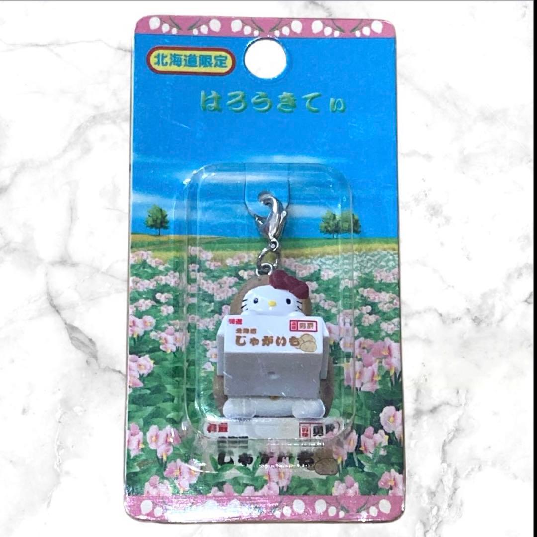 【ご当地限定】ハローキティー 根付け 缶バッチ ストラップ 希少 レア