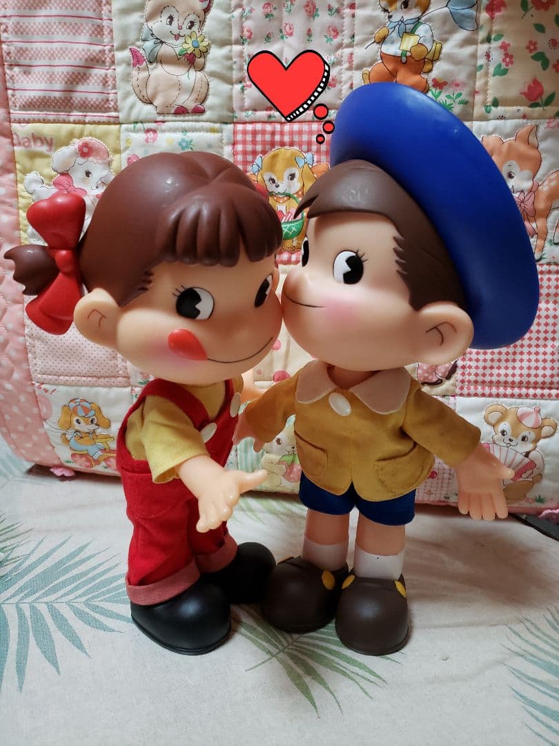 ペコちゃんポコちゃん　キャラクター フィギュアセット 　FUJIYA　懸賞品