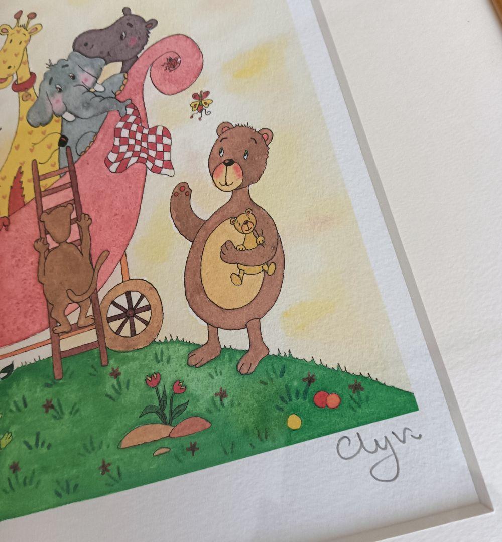 【新品未使用品】Clyv クリーブ　「子供達の箱舟」ジクレー